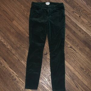 L’AGENCE Marguerite Skinny Velvet Jean color Moss size 28